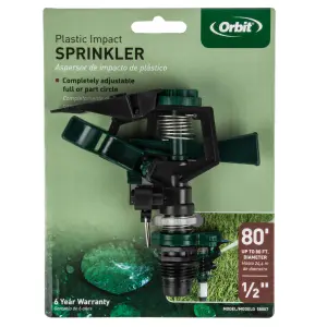 Orbit Impact Sprinkler Plastic Adjustable 1/2Inch image