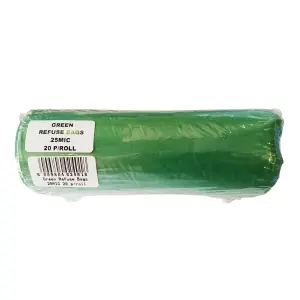 Refuse Bag Green 25Mic 20 Per Pack image