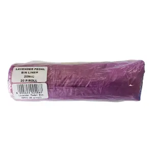 Pedle Bin Bag Lavender 20Mic 20 Per Pack image