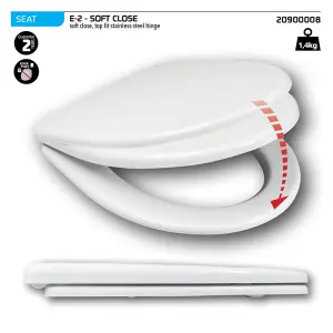 Wirquin Toilet Seat E2 Soft Close image