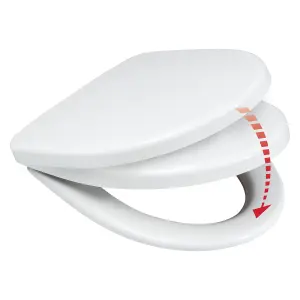 Wirquin Toilet Seat H-1 Soft Close Hng Wht (1.7Kg) image