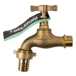 Tap Brass Hose Bib H/Duty Belatori 15Mmx3/4Inch image