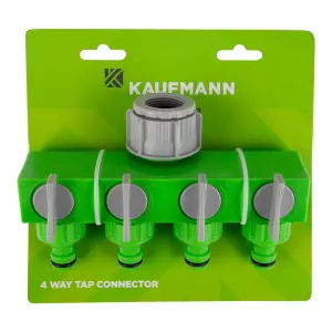 Kaufmann Garden Tap Connector 4 Way image