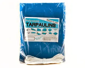 Protarp Polyweave Tarpaulin 180G 2X3M Blue image