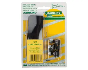 Lawnking L/Mower Blades 3 And Bolts Rolux image