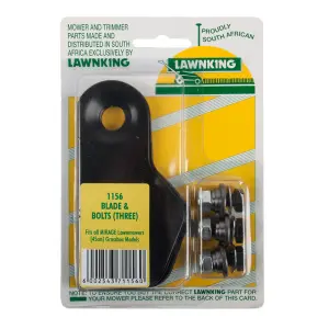 Lawnking L/Mower Blade Abd Bolt 3 Mirage Ninja image