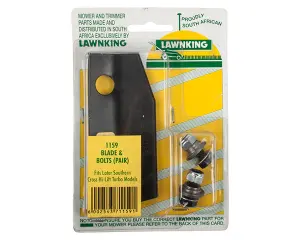 Lawnking L/Mower Blade And Bolt Hi-Lift Tu S/Cros image