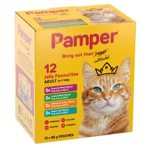 Pamper Jelly Assorted Favourites Multipack 12X 85G image
