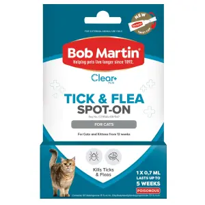 Bob Martin Pet Tick & Flea Cat Spot 0.7Ml image