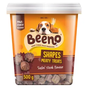 Beeno Dog Treat Steak Shapes 500G image