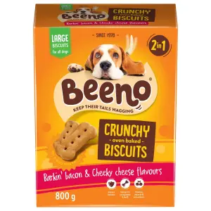 Beeno Pet Biscuits Large Bacon & Cheese 800G image