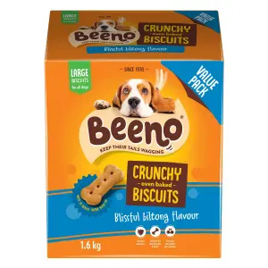 Beeno Dog Biscuits Value Pack Biltong Large 1.6Kg image