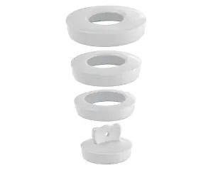 Wirquin Universal Basin / Sink Plug - White image