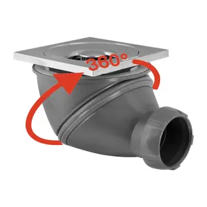 Wirquin Shower Trap James Square 60Mm (Blister) image