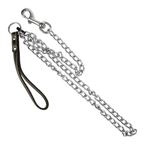 Complete Lead Chain Leather Handle 3Mm X 1200Mm image