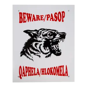 Complete Sign - Beware Alsatian image