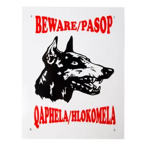 Complete Sign - Beware Doberman image