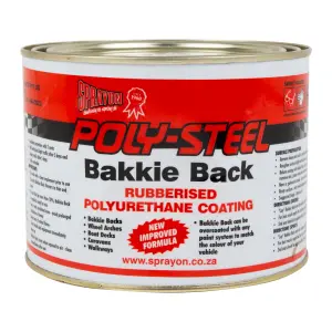 Sprayon Poly Steel Bakkie Back Brush On Black 1L image