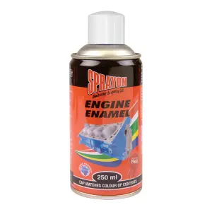 Sprayon Engine Enamel Spray White 250Ml image
