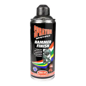 Sprayon Hammer Finish Spray Paint Charcoal 350Ml image