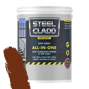 Steel Cladd All-In-One Water Based Brown 5L image