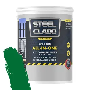 Steel Cladd All-In-One Water Based Green 5L image