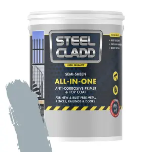 Steel Cladd All-In-One Water Based Grey 1L image