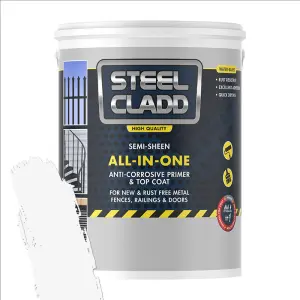 Steel Cladd All-In-One Water Based White 1L image