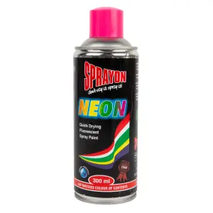 Sprayon Glow Fluorescent Spray Paint Pink 300Ml image