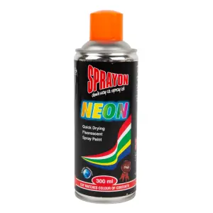 Sprayon Glow Fluorescent Spray Paint Orange 300Ml image