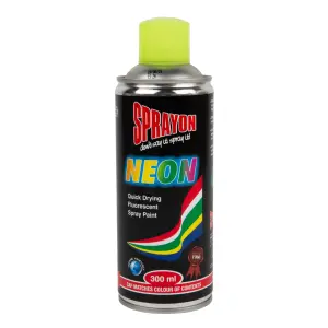 Sprayon Glow Fluorescent Spray Paint Yellow 300Ml image