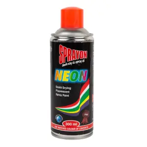 Sprayon Glow Fluorescent Spray Paint Red 300Ml image