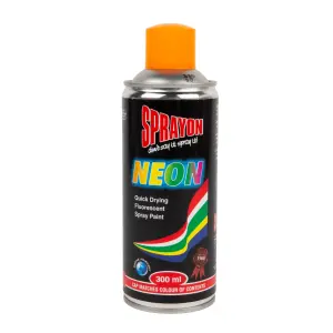 Sprayon Glow Fluorescent Spray Paint Amber 300Ml image