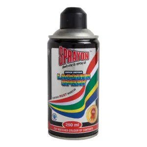 Sprayon Std Spray Paint Satin Black 250Ml image