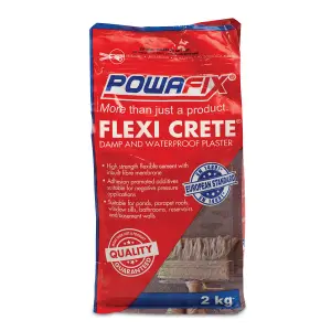 Powafix Flexi Crete Damp & Waterproof Plaster 2Kg image