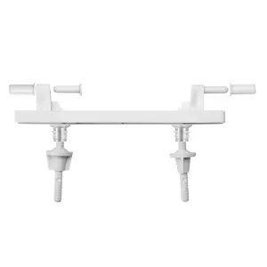 Wirquin Seat Hinge Set Club Plastic White image