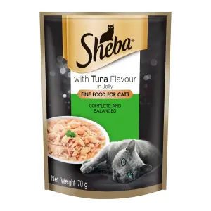 Sheba Cat Food Pouch Tuna In Jelly 70G image