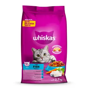 Whiskas Cat Food Dry Adult Fish 2.7Kg image