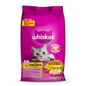 Whiskas Cat Food Dry Adult Chicken 2.7Kg image