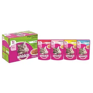 Whiskas Cat Food Pouch Bulk Mpack Mix Select Jelly image