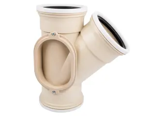 Waste Junction 45Deg Ug I.e Lh 110Mm Sabs image