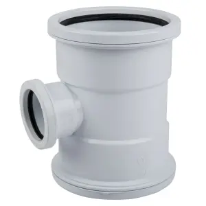 Waste Junction Red 87.5Deg Sv Pl 110X50Mm Sabs image