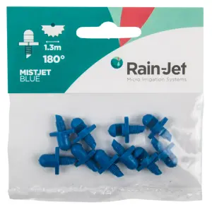 Micro Rainjet Head Mister 180Deg Blu 10Pk image