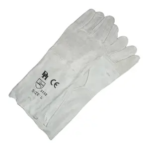 Skudo Glove Chrome + Leather Reinforced Palm 200Mm image