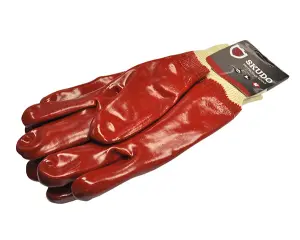 Skudo Gloves Pvc Knitted Wrist H/D image
