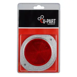 U-Part Reflector Round Red 76Mm 2Pk image