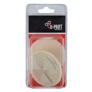 U-Part Reflector Round Centre Bolt Wht 60Mm 2Pk image