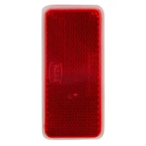 Square Reflector Stick-On Red 90Mm image