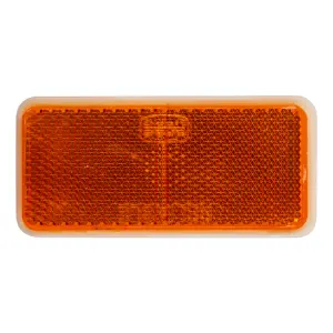 Square Reflector Stick-On Amber 90Mm image