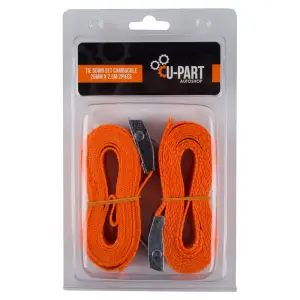 U-Part Tie Down Set Cambuckle 25Mm 2.5M 2Pc image